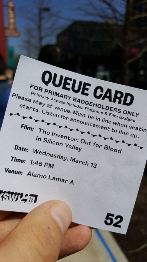 Queue Card: The Inventor: Out for Blood in Silicon Valley