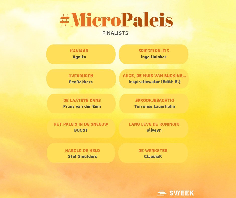 Sweek #MicroPaleis finalisten