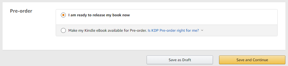 Amazon KDP eBook publishing: Step 1