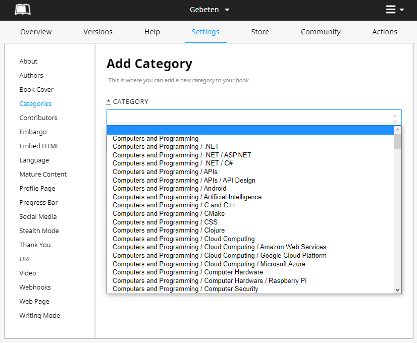 Leanpub: bring your own book (step 7)