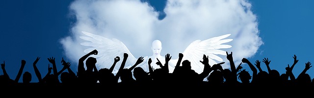 Angel and people